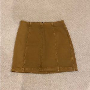 Free people denim skirt